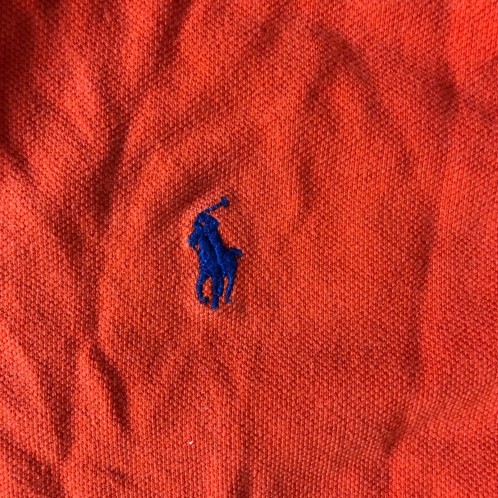 Boys Orange Ralph Lauren Polo Shirt